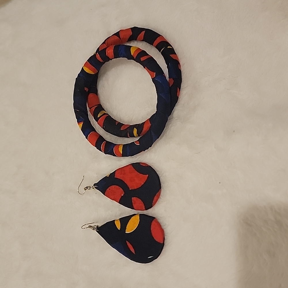 Ankara Bangles and earrings